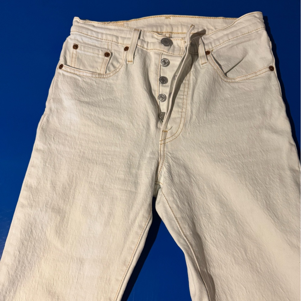 Levi's Premium White Skinny Jeans 501